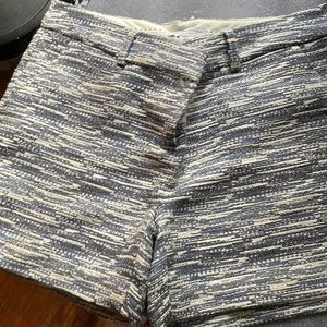 Blue, Bone & silver running through shorts